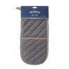 Eddingtons Smithfield Butcher's Stripe Double Oven Glove - Grey