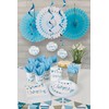 Blue Bunting Christening Paper Cups (9oz) Pack of 8 -