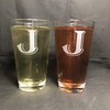 alankathy mug Set of 2 Monogram Beer Glass 16 oz
