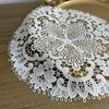 2Pack Round Lace Placemats for Dining Table,11inch Diameter Delicate Floret