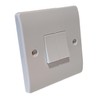 ÉABCON 2-Gang Curved Edge Light Switch, White, Stylish and Robust