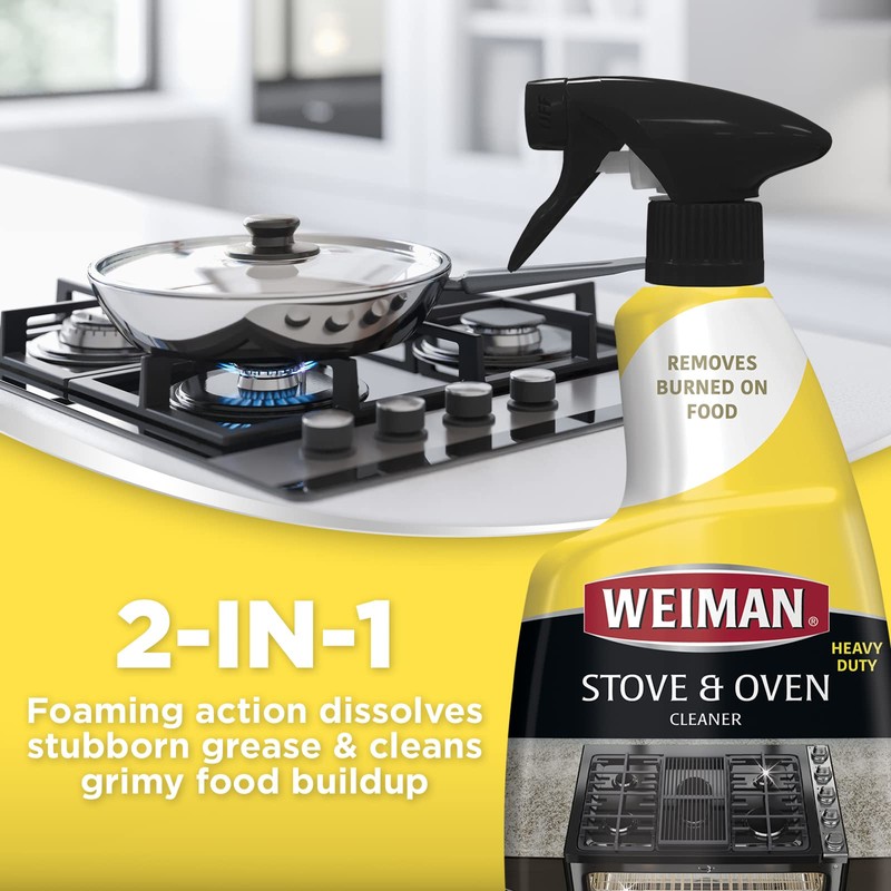 Weiman Heavy Duty Stove and Oven Cleaner and Degreaser for