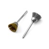 QWORK® Pack of 36 Wire Brushes, Brass Brushes, Steel Wire