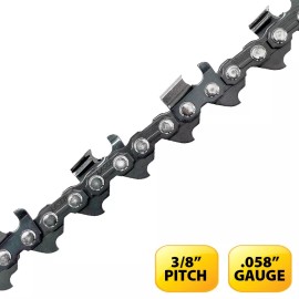 Laser 20" Solid Carbide Insert Chain 3/8" x .058 x 72 DL For Husqvarna, Jonsered USA