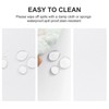 DWCN Table Cloth Wipe Clean Tablecloth White Round Tablecloth 140cm