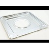 Stanco 9" x 9.25" Chrome Square Gas Range Drip Pan,