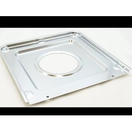 Stanco 9" x 9.25" Chrome Square Gas Range Drip Pan, 950S