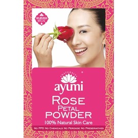 Ayumi Rose Petals Face Powder, 50g | Dried Rose Petals Powder to Minimize Pores | Brightening Face Mask for Clear Skin | Hydrating FacePowder for Mature Skin | Natural FacePowder to Soothe Redness