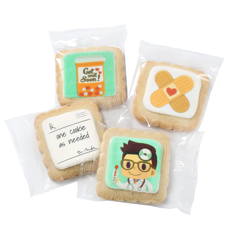 Get Well Soon Gift Cookies Basket Box 4 PACK For