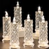 SupBri Rose Shadow LED Flameless Candles, 6PCS Romantic Battery Operated