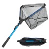 LUSHAZER Fishing Landing Net w/ Telescopic Pole Handle Retractable Foldable