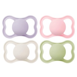 MAM Air Pacifiers, Binky for 16+ Months, BPA-Free Silicone Nipple, Ideal for Sensitive Skin & Breastfed Newborns, Easy to Clean, Developed with Medical Experts, 4 Count (Pack of 1) Binkies