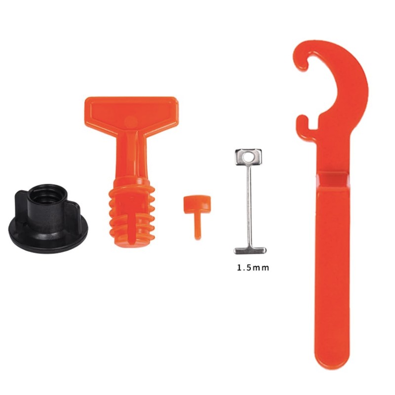 Aisamco Tile Leveling System Kit,100pcs Orange Reusable Tile Spacers,2 Special