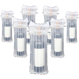 STAYWILD 10 Packs Wine Bottle Travel Protector & Inflatable Bags Airplane, Air Column Bubble Cushion Wrap Pouches for Shipping Packing Transport