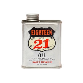 18.21 Man Made Aceite para Cabello, Piel y Barba, Aroma Tabaco Dulce, con Aceites de Ricino, Jojoba y Argán, 2 oz