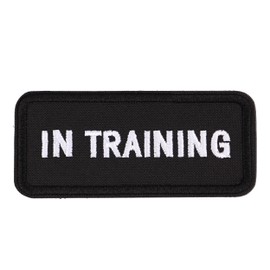 Forestpaw 2 Pack Service Dog Patches for Harness,Embroidered Service Dog Accessories for Dog Collars,Hook and Loop Dog Vest Harness Patches for in Training Dogs Walking Running