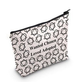 MNIGIU Adoption Gift Wanted Chosen Loved Adopted Cosmetic Bag Forever Family Inspired Gift
