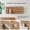 Modern LED Wall Sconce for Bedroom,Wood Plug in Wall Light