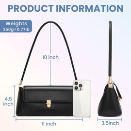 Keyli Shoulder Bag for Women Trendy Small Purses Black Vintage Handbags Waterproof Leather jacquemus bag Luxury Going Out Tote Purse Clutch Top Handle Bags