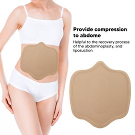 Abdominal Compression Board, Women Shaping Soft Foam Post Surgery Belly Flattening Board Abdominal Board Liposuction Foam Op Lipo Liposuccion Abdomen Abdominal Board Liposuction (Beige)