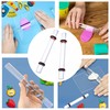 Ai-OUMLEEF Acrylic Rod Clay Rolling Pin,2Pcs Clear Clay Rolling Pin,