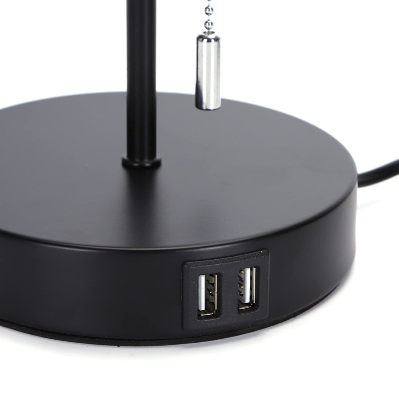 Aigostar Bedside Lamp with 2 USB Charging Ports, E27 Table