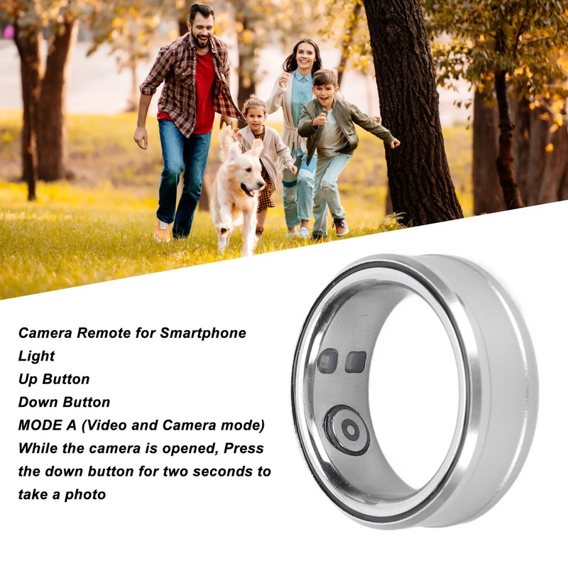 Smart Ring IP68 Waterproof Health Tracker Sleep Monitoring Bluetooth Fitness