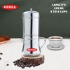 PANCA Stainless Steel Premium Filter Coffee Maker With Handle, Mocha