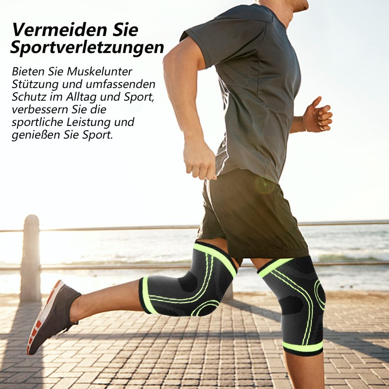 Knee Support Pack of 2 Compression Knee Support for Men