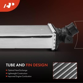 A-Premium Turbo Intercooler Charge Air Cooler Compatible with Acura RDX 2021-2024 2.0L, TLX 2021-2023 2.0L