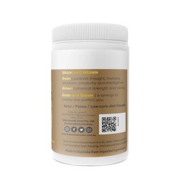 Brain and Brawn Collagen Keto Coffee (with MCT C8 & C10 and Grass-Fed Butter) Unsweetened 300g