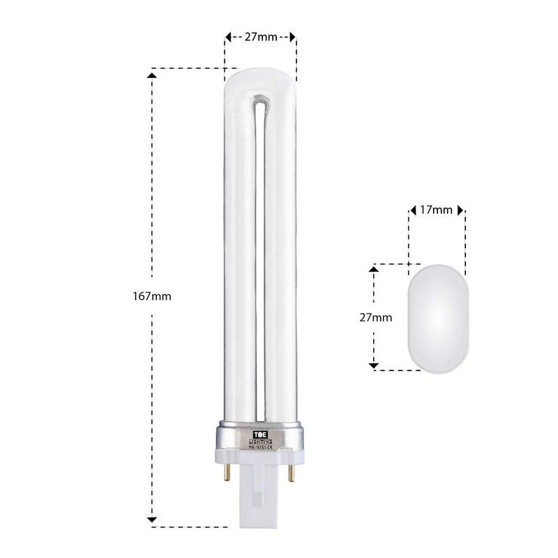 TBE LIGHTING 9w G23 2-Pin CFL Energy Saving Lamps -
