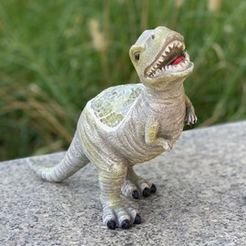 GARDEN WHISPER Outdoor Solar Statue Garden Decor, Dinosaur Garden Statues Outdoor Patio Lawn, Balcony Decoration, Solar Garden Outdoor Dinosaur Statues with LED Lights, Unique Gifts for Women