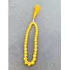 Generic Natural Citrine Agate Tasbeeh, Yellow Citrine Muslim Tasbih Favor,