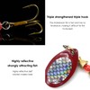 10-Piece Spinner Bait Set, 10-Piece Fishhook Adapter Ring, Swinging Bait