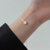 Cute Daisy Bracelet for Women Sterling Silver Plated Sweet Delicate