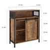 sogesfurniture Barn Door Storage Cabinet Living Room, Farmhouse Sliding Barn