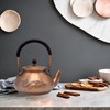 SECHUDO Classic Pure Copper Teapot without Coating, 44oz Tea Kettle