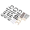 ANGGREK Juego de Bigotes Falsos, 51PCS Bigotes Falsos Pelusa Pasteable