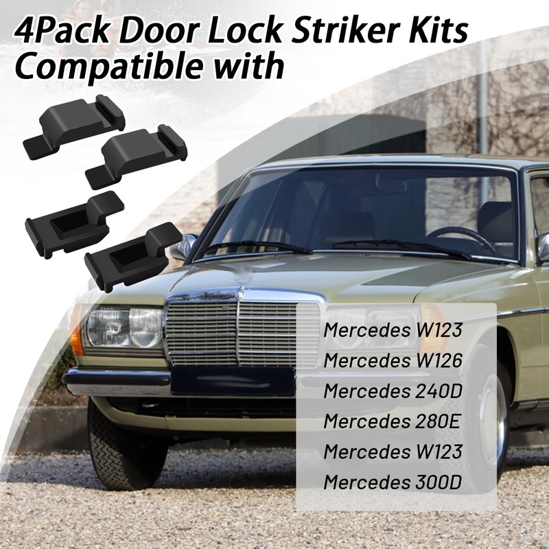 XTPTFABS 1237200104 1237200204 Door Lock Striker Kit(4 x Black Door
