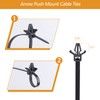 Xislet Xislet 160Pcs Universal Push Mount Cable Zip Tie Compatible