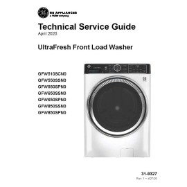 GE GFW850SPN2RS SERVICE REPAIR MANUAL PAPER