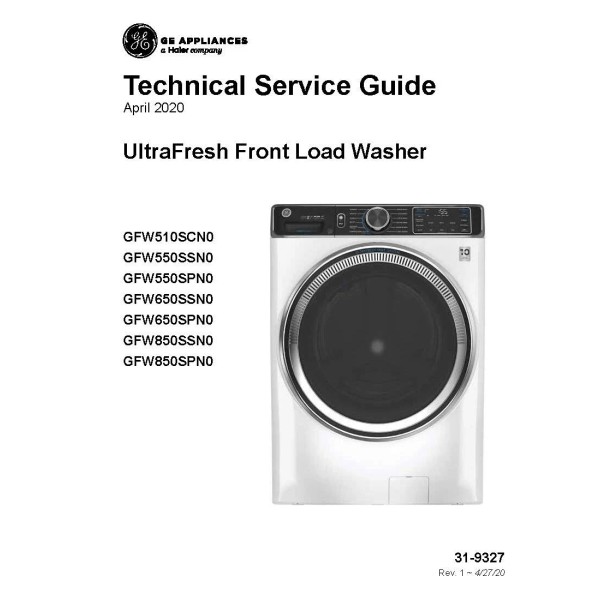GE GFW850SPN2RS SERVICE REPAIR MANUAL PAPER