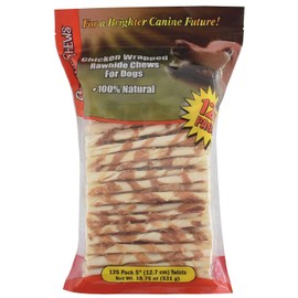 by Buzzard Creek Supply Canine Chews Chicken-Wrapped Rawhide Chews for Dogs (125 ct.) (1 pack)