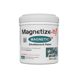 Magnetize-It! Magnetic Chalkboard Paint (Water Based) – Forest Green Deco Color Extra Strong and Sustainable, All-Purpose Interior 1L