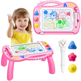 Veopoko Toddler Toys for 2 Year Old Girls, Magnetic Drawing Board Girls Toys Age 1 2 3 Year Olds Girls Gifts for 1-3 Year Olds Girls Educational Learning Toys for 1-6 Year Old Girls Kids Toys Age 1-3