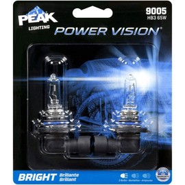 PEAK Power Vision Automotive Performance Headlamp, 9005 HB3, 2 Pack