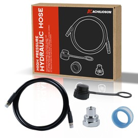 6' 10000psi High Pressure Hydraulic Hose CH-604 Coupler 3/8" NPT Thread | 1/4" ID x 6 ft | LX Hydraulics & Enerpac Compatible | 10000 PSI Hydraulic Hose Assembly