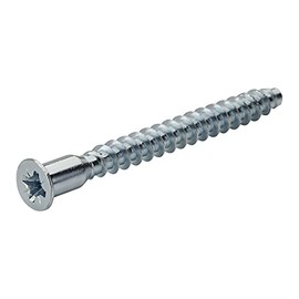 Confirmat Screws Phillips PZ3 6.3 x 50 mm Countersunk Head One-Piece Connector Corner Connector Screws Furniture Connection Screws Cabinet Connector Screws Galvanised Steel Pack of 50 SOTECH