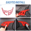 Moittellc Door Lock Switch Button Cover Trim Compatible with Chevy